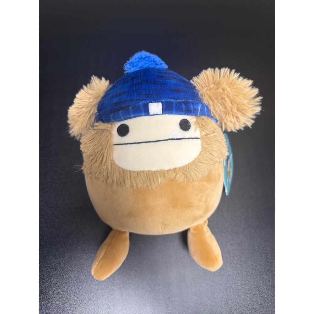 Squishmallows Benny the Bigfoot 7 Inch Plush with Blue Beanie Hat NWT 2022 K16